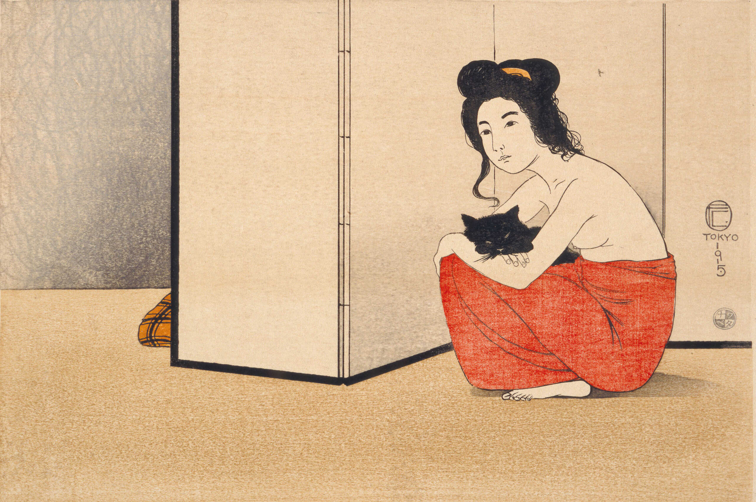 黒猫を抱く女 | 所蔵作品 | 千葉市美術館